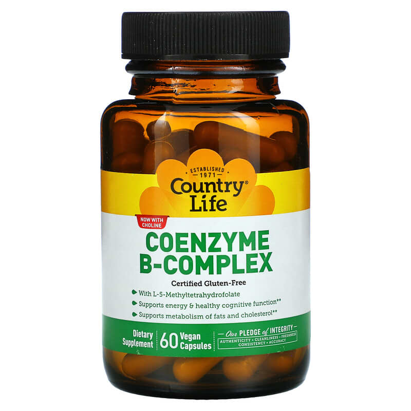 Country Life Coenzyme B-Complex  60 Vegan Capsules 15794064183