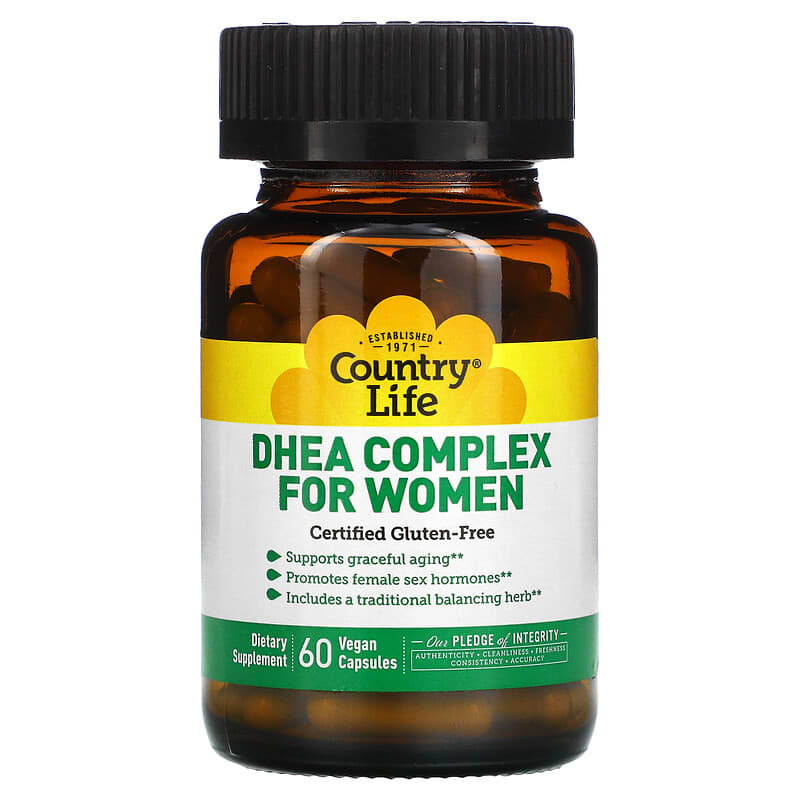 Country Life DHEA Complex for Women 60 Vegan Capsules 15794016748
