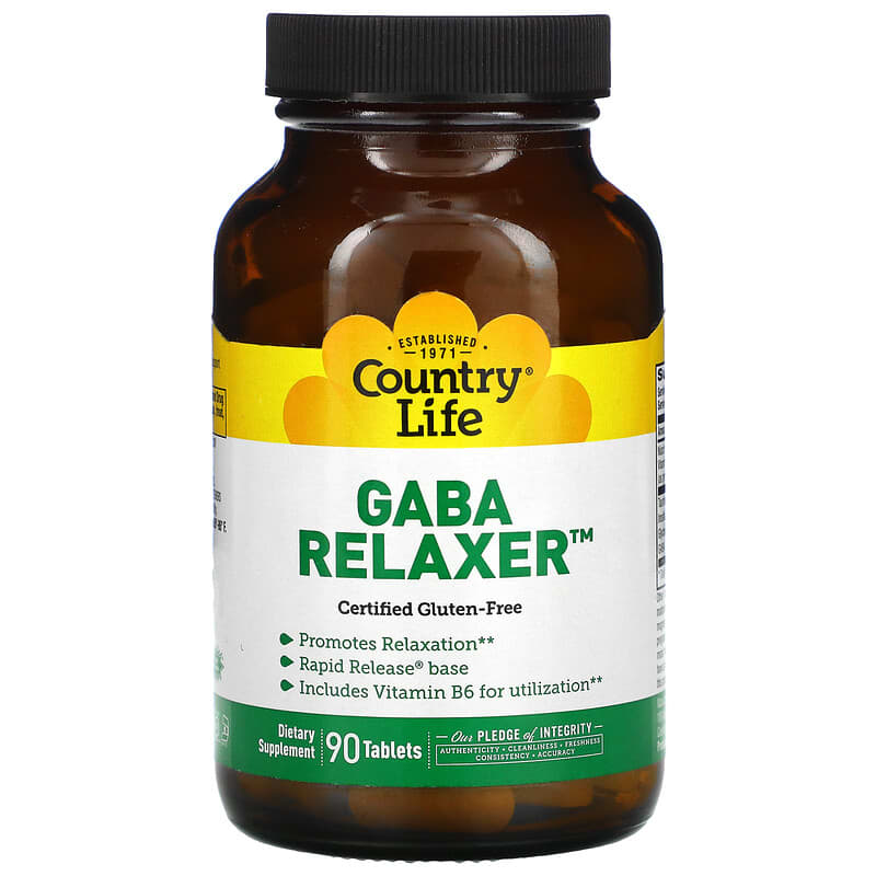 Country Life GABA Relaxer 90 Tablets 15794015024