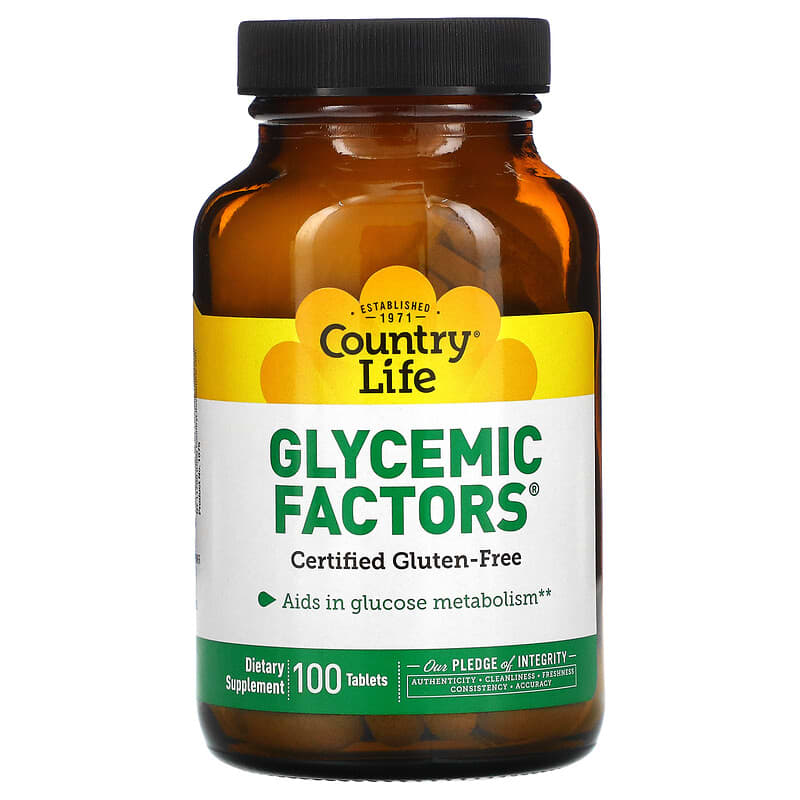 Country Life Glycemic Factors 100 Tablets 15794015758