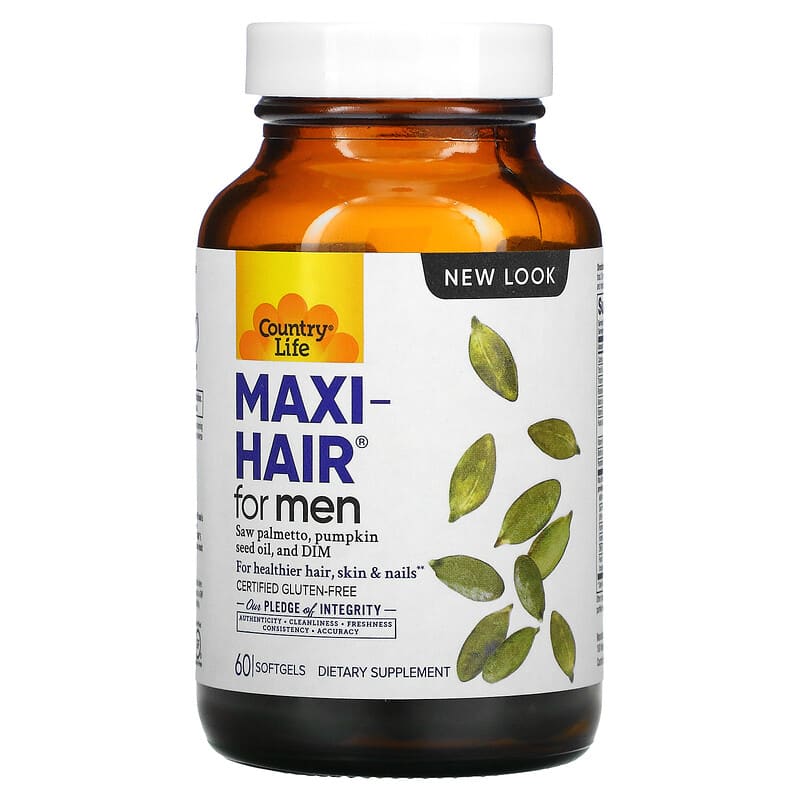 Country Life Maxi-Hair for Men 60 Softgels 15794050476