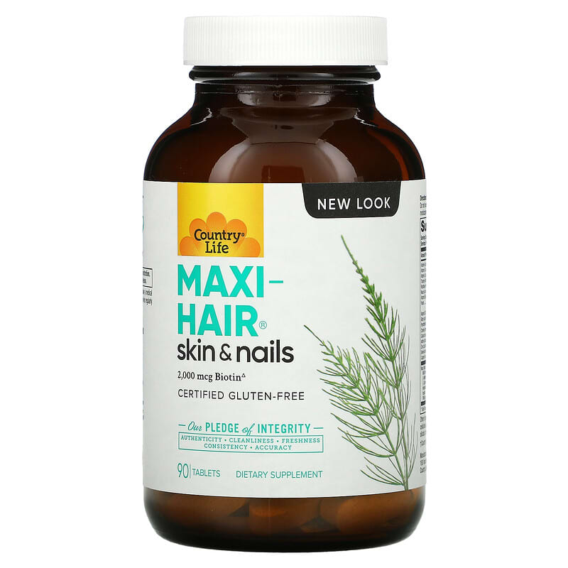 Country Life Maxi-Hair Skin & Nails 90 Tablets 15794050292
