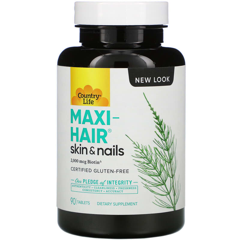 Country Life Maxi-Hair Skin & Nails 90 Tablets 15794050247