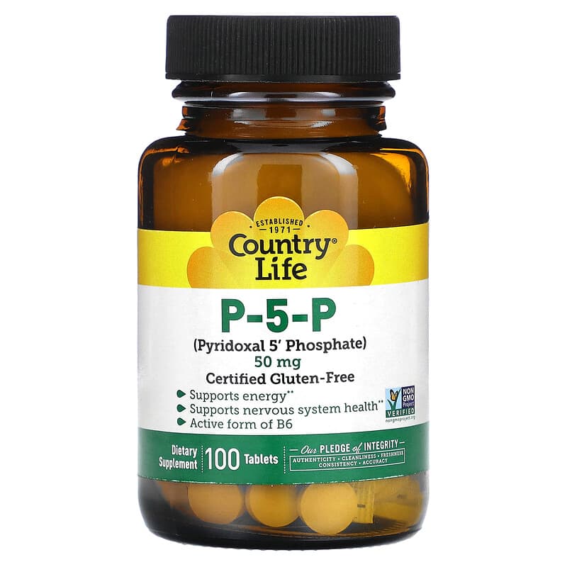 Country Life P-5-P 50 mg 100 Tablets 15794062370