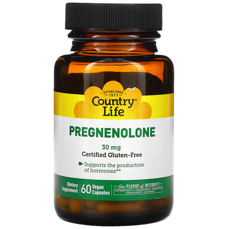 Country Life Pregnenolone 30 mg 60 Vegan Capsules 15794017059