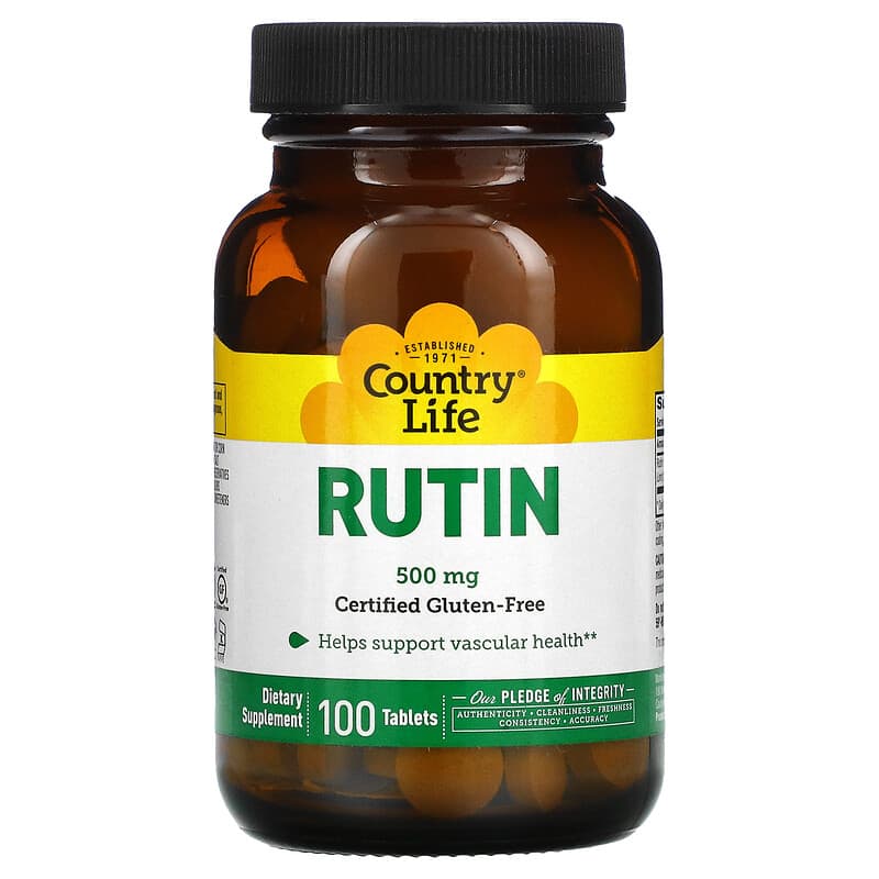 Country Life Rutin 500 mg 100 Tablets 15794074717