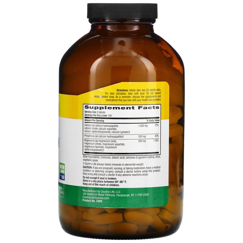 Country Life, Target-Mins Calcium-Magnesium Complex, 360 Tablets 15794024897