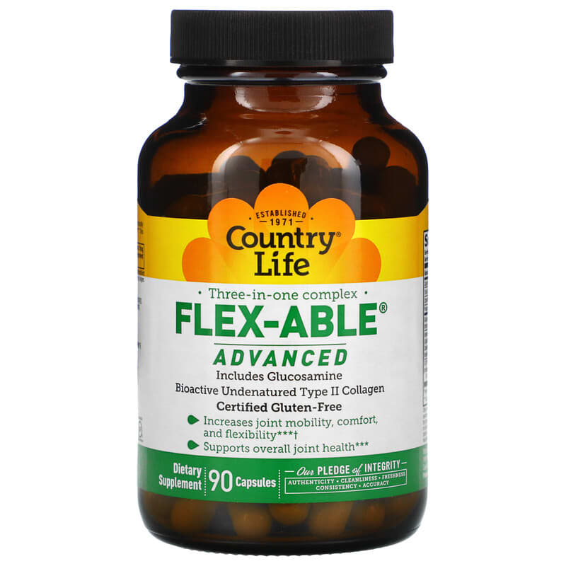 Country Life, Three-In-One Complex, Flex-Able Advanced, 90 Capsules 15794050407