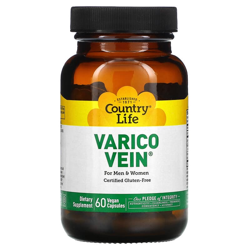 Country Life VaricoVein for Men & Women 60 Vegan Capsules 15794049371