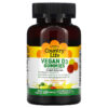 Country Life Vegan D3 Gummies Lemon Strawberry & Orange Flavors 25 mcg (1,000 IU) 60 Gummies 15794058229