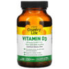 Country Life Vitamin D3 125 mcg (5,000 IU) 200 Softgels 15794058083