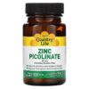Country Life Zinc Picolinate 25 mg 100 Tablets 15794029670