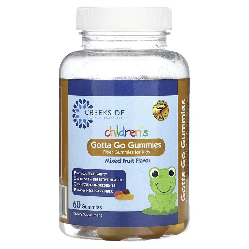 Creekside Natural Therapeutics Children's Gotta Go Gummies Mixed Fruit 60 Gummies 856075004395