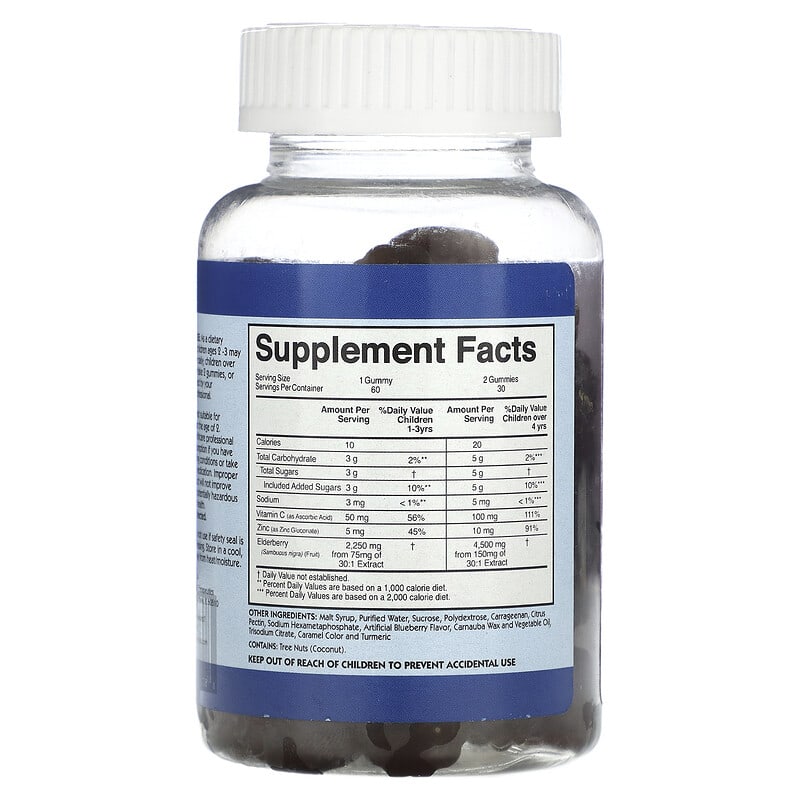 Creekside Natural Therapeutics, Children's Immune Improver, Elderberry, 60 Gummies 856075004388