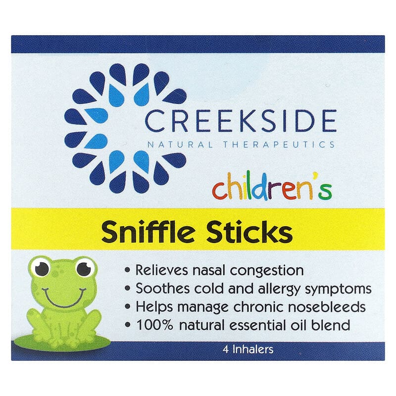 Creekside Natural Therapeutics Children's Sniffle Sticks 4 Inhalers 856075004371