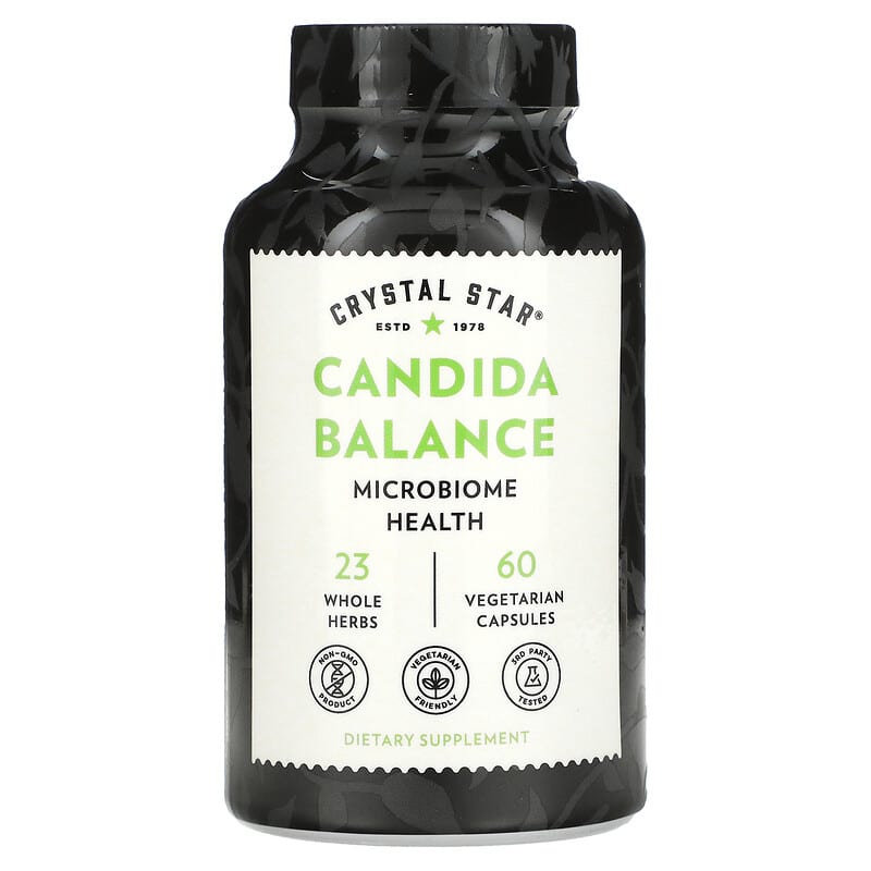 Crystal Star Candida Balance 60 Vegetarian Capsules 747889016509