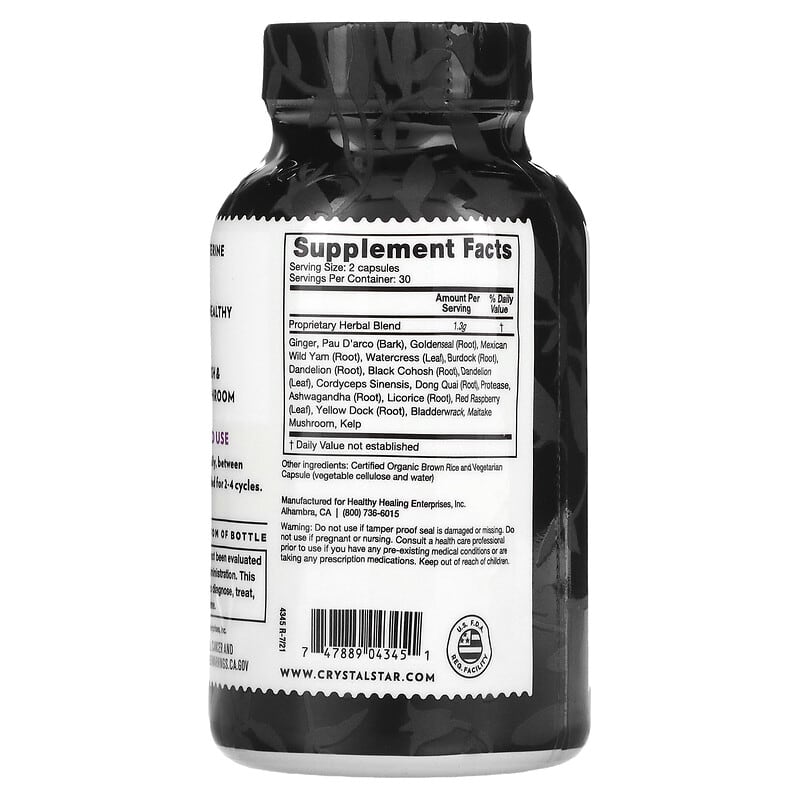 Crystal Star, Fibro Defense, 60 Vegetarian Capsules 747889043451
