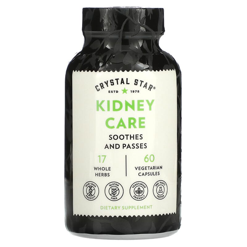 Crystal Star Kidney Care 60 Vegetarian Capsules 747889040108