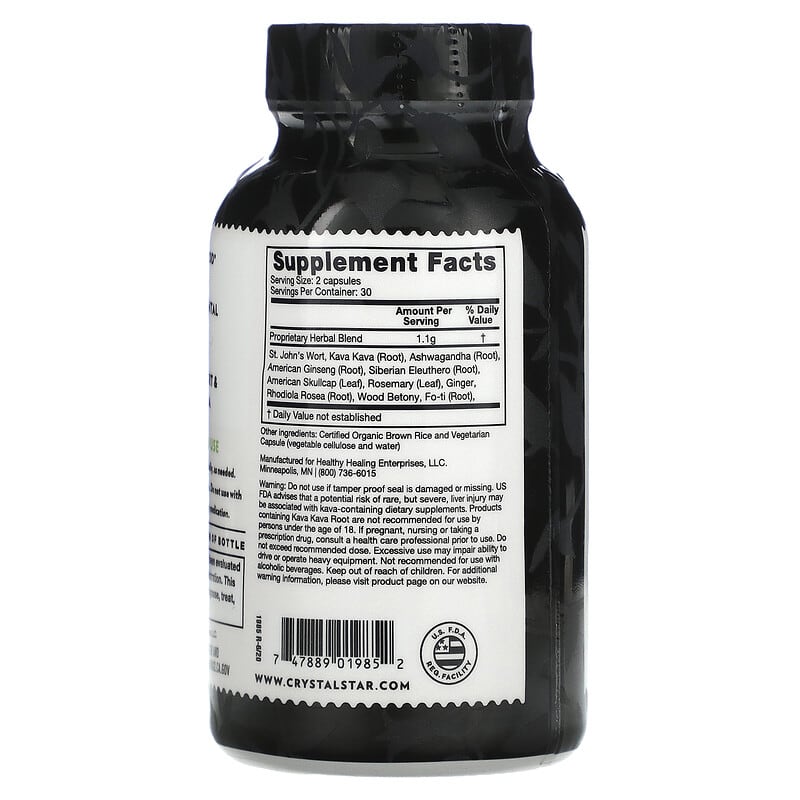 Crystal Star, Mood Lift, 60 Vegetarian Capsules 747889019852