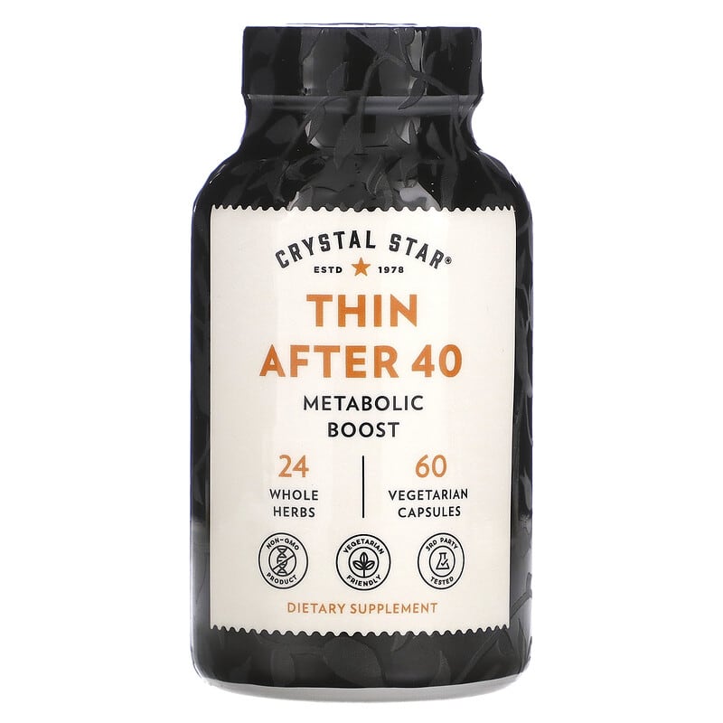 Crystal Star Thin After 40 60 Vegetarian Capsules 747889041402