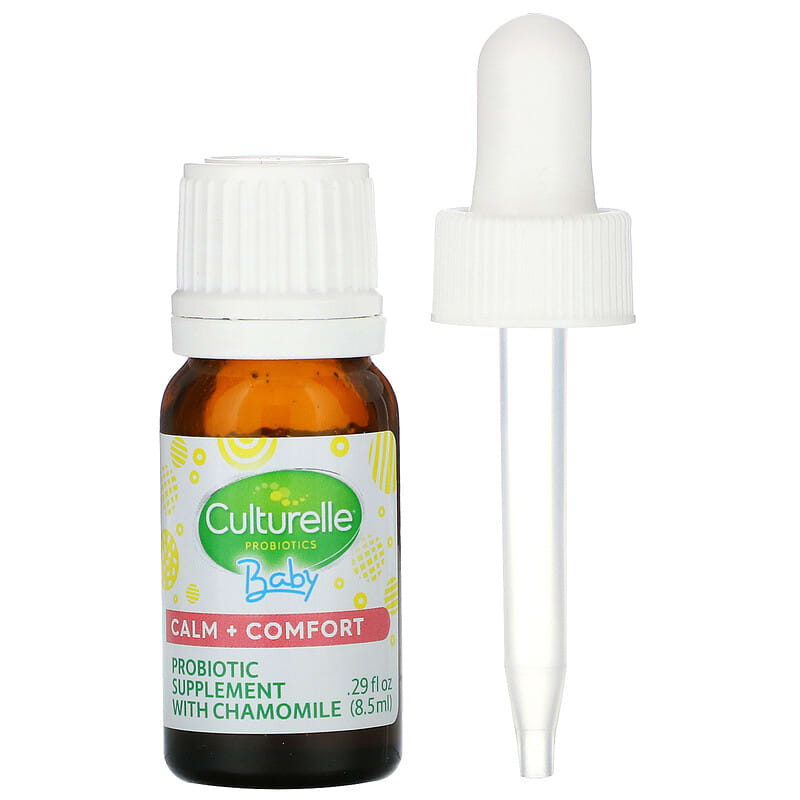 Culturelle, Probiotics, Baby, Calm + Comfort, Probiotic + Chamomile Drops, 0-12 Months, .29 fl oz (8.5 ml) 49100400525