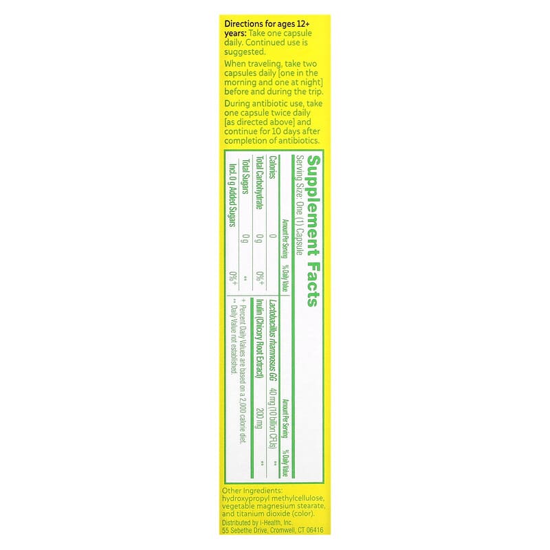 Culturelle, Probiotics, Digestive Daily Probiotic, 30 Vegetarian Capsules 49100400099