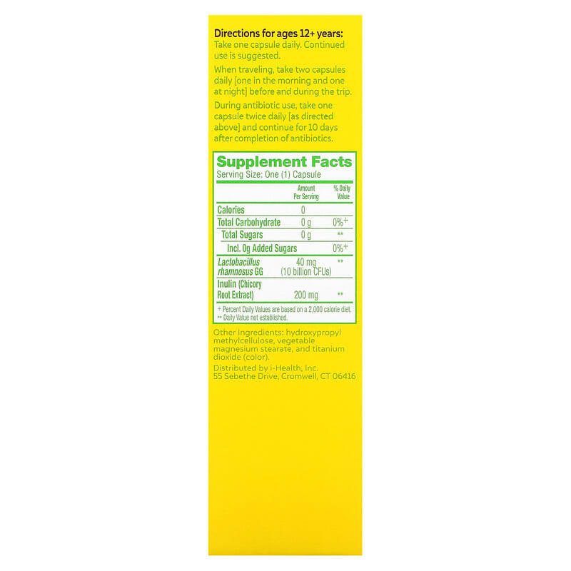 Culturelle, Probiotics, Digestive Daily Probiotic, 50 Once Daily Vegetarian Capsules 49100400211