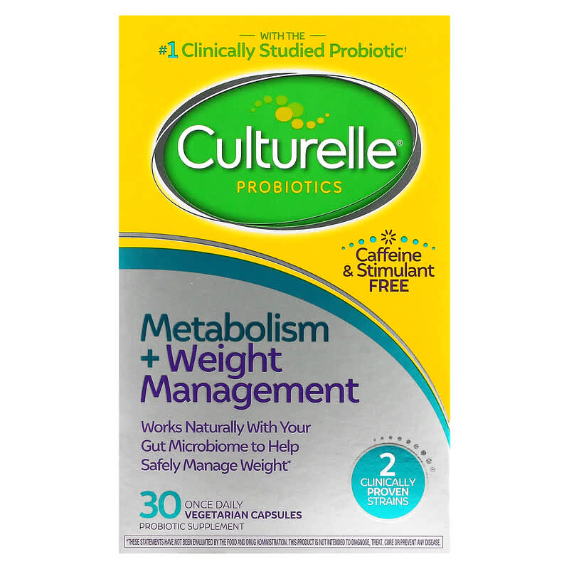 Culturelle Probiotics Metabolism + Weight Management 30 Vegetarian Capsules 49100400945