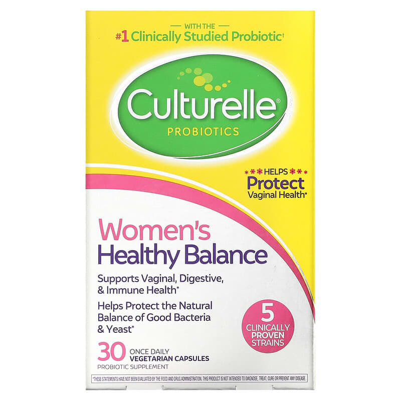 Culturelle Probiotics Women's Healthy Balance 30 Once Daily Vegetarian Capsules 49100400594