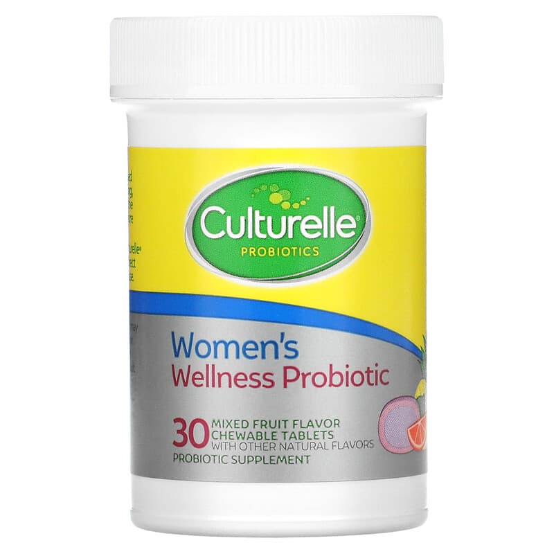 Culturelle, Probiotics, Women's Wellness Probiotic, Mixed Fruit, 30 Chewable Tablets 49100401492