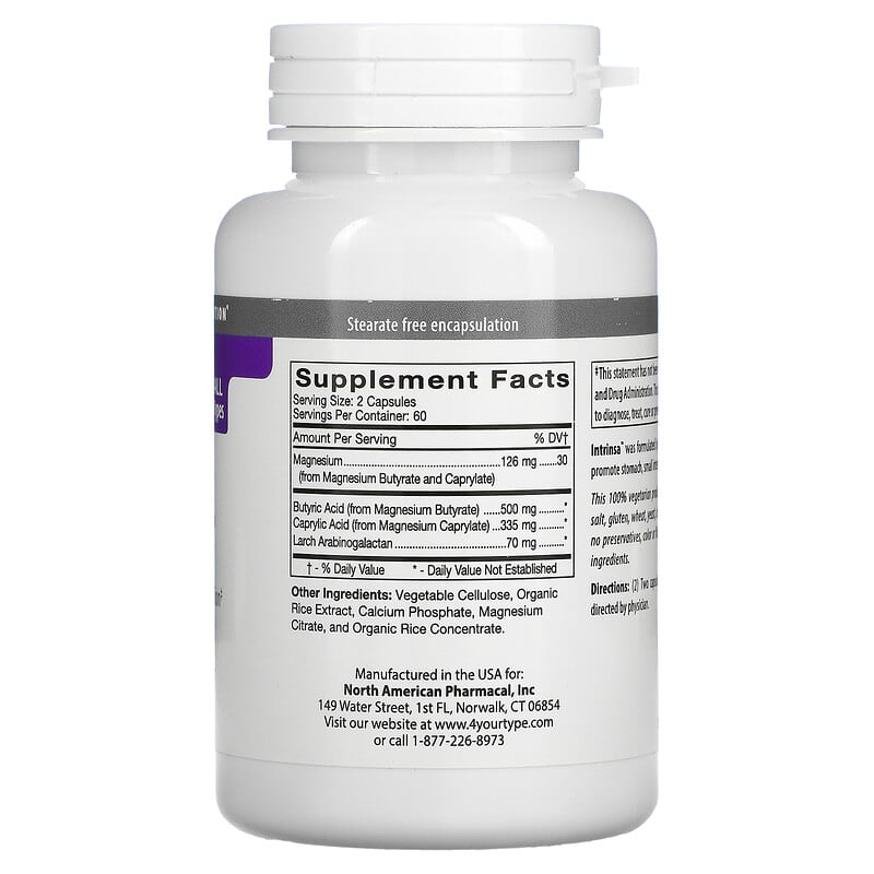 D'Adamo Personalized Nutrition, Genoma Nutritionals, Intrinsa, 120 Veggie Caps 858394000935