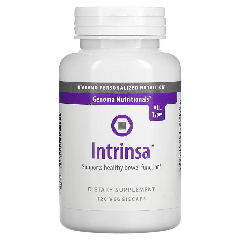 D'Adamo Personalized Nutrition Genoma Nutritionals Intrinsa 120 Veggie Caps 858394000935