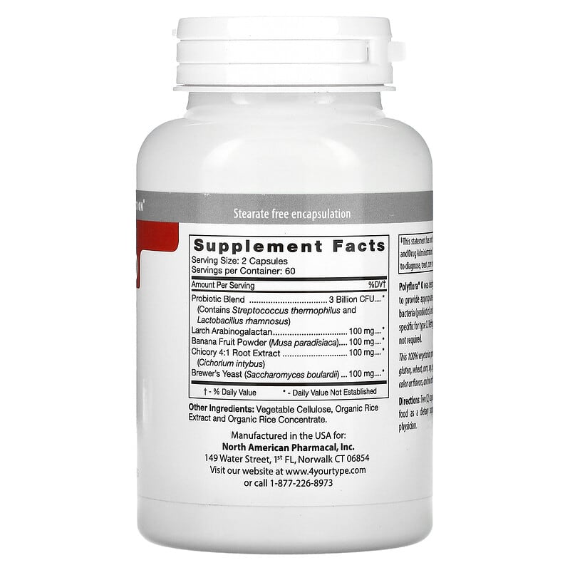 D'Adamo Personalized Nutrition, Polyflora, 120 Vegetarian Capsules 858394000225