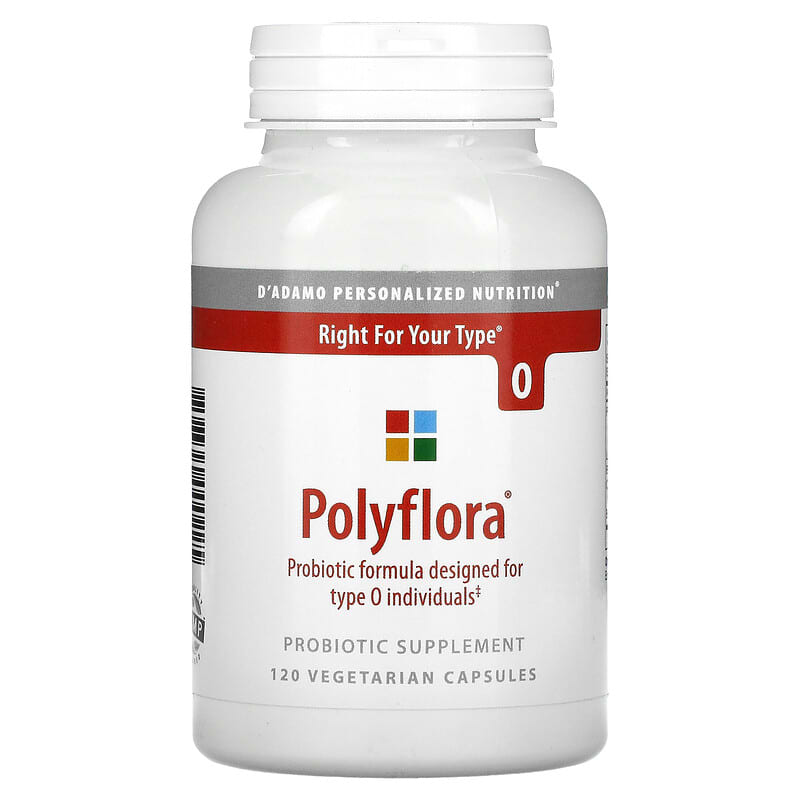 D'Adamo Personalized Nutrition Polyflora 120 Vegetarian Capsules 858394000225