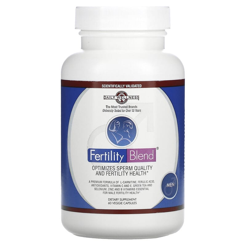 Daily Wellness Company, Fertility Blend, Men, 60 Veggie Capsules 631462230157