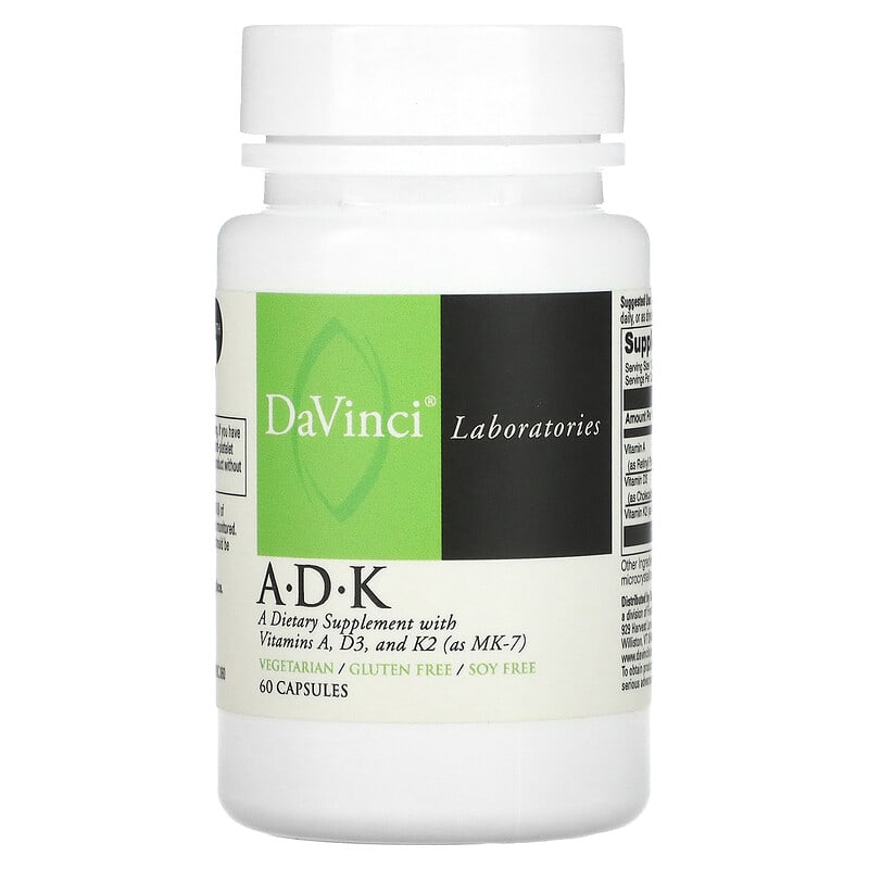 DaVinci Laboratories of Vermont A-D-K 60 Capsules 26664001023
