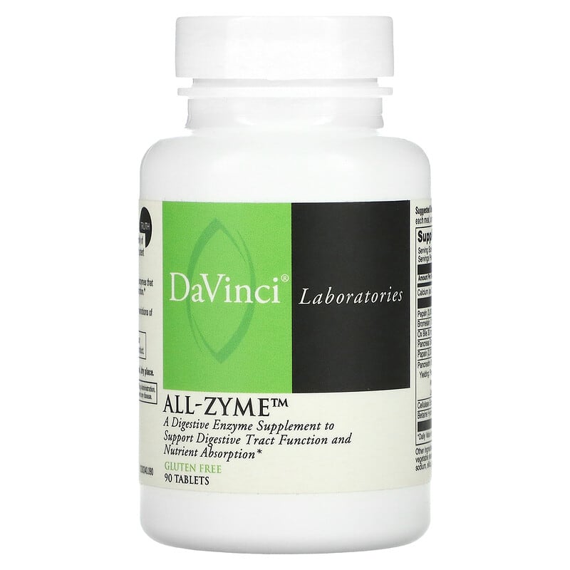 DaVinci Laboratories of Vermont All-Zyme 90 Tablets 26664234094