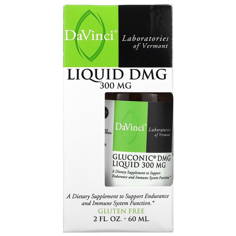 DaVinci Laboratories of Vermont Gluconic DMG Liquid 300 mg 2 fl oz (60 ml) 26664259226