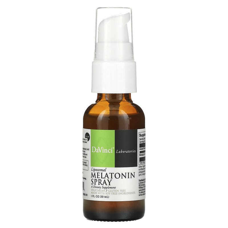 DaVinci Laboratories of Vermont Liposomal Melatonin Spray 1 fl oz (30 ml) 26664236111