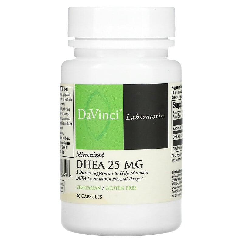 DaVinci Laboratories of Vermont Micronized DHEA 25 mg 90 Capsules 26664249890