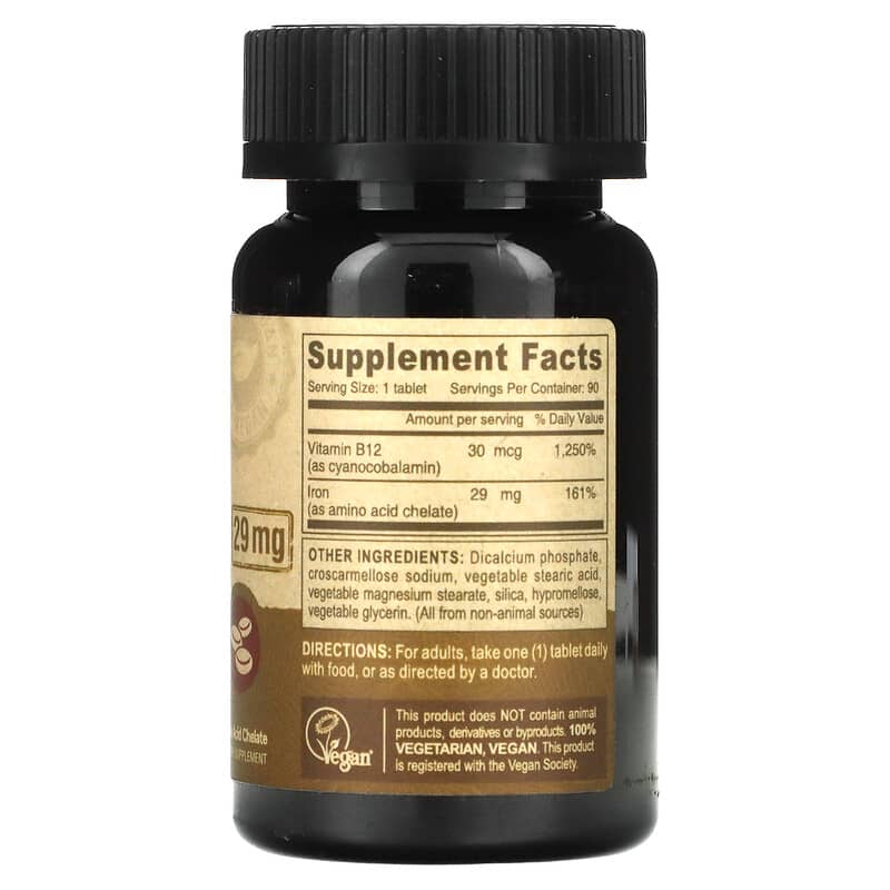 Deva, Vegan, Chelated Iron, 29 mg, 90 Tablets 895634000379