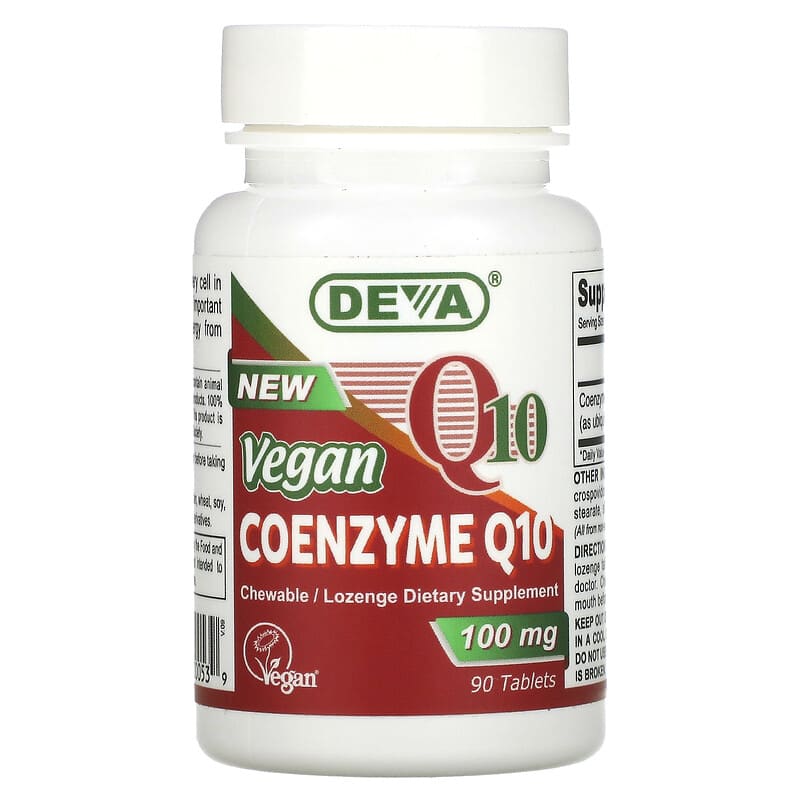 Deva Vegan Coenzyme Q10 100 mg 90 Tablets 895634000539