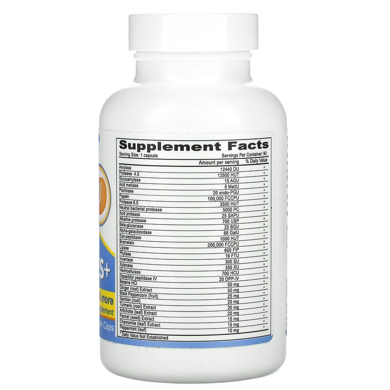 Deva, Vegan Digestive Enzymes+, 90 Vegan Caps 895634000300