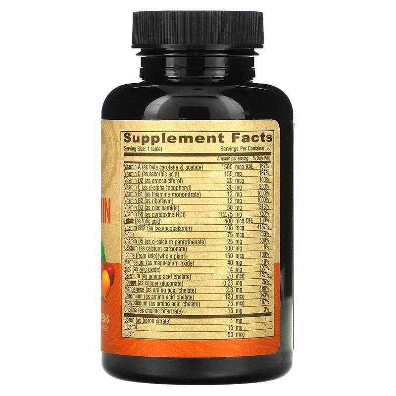 Deva, Vegan Multivitamin & Mineral Supplement with Greens, Iron Free, 90 Coated Tablets 895634000195