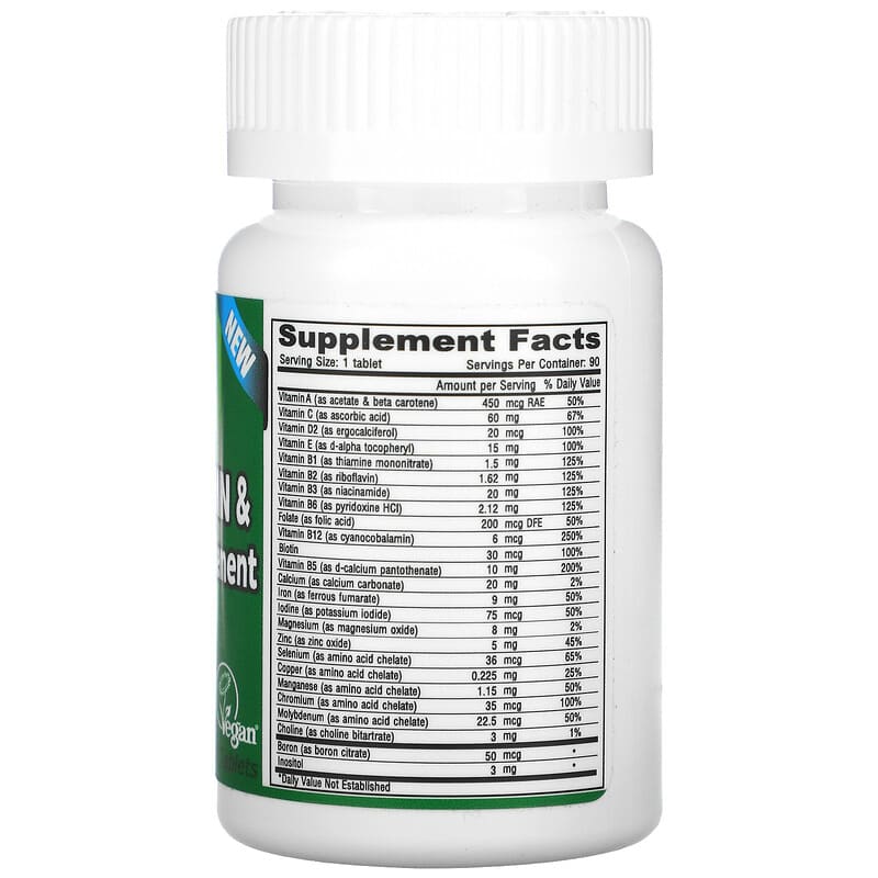 Deva, Vegan Tiny-Tablets Multivitamin & Mineral Supplement, 90 Tablets 895634000294