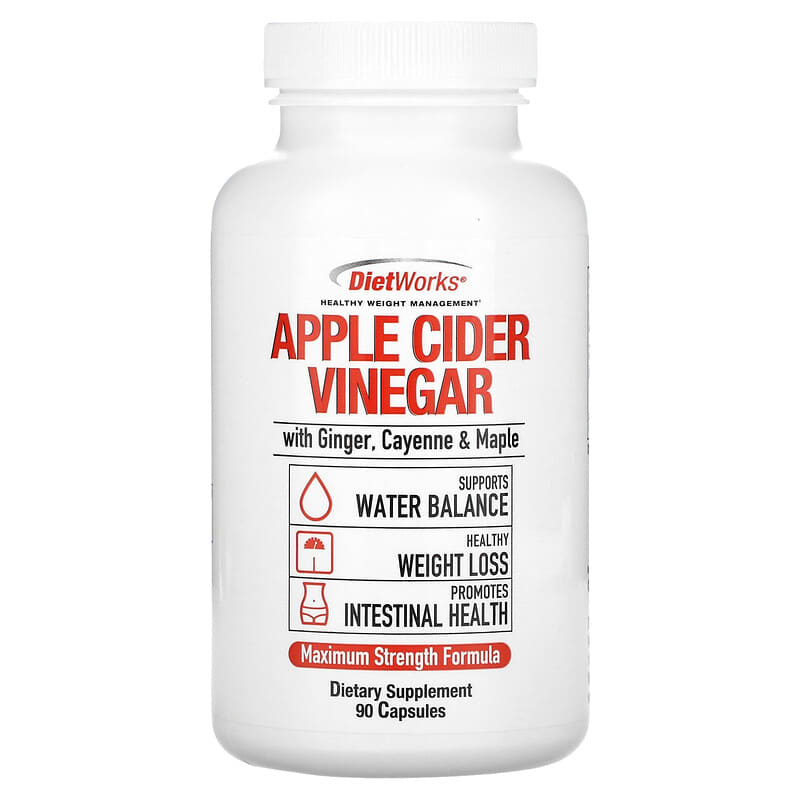 DietWorks, Apple Cider Vinegar, 90 Capsules 35046101770