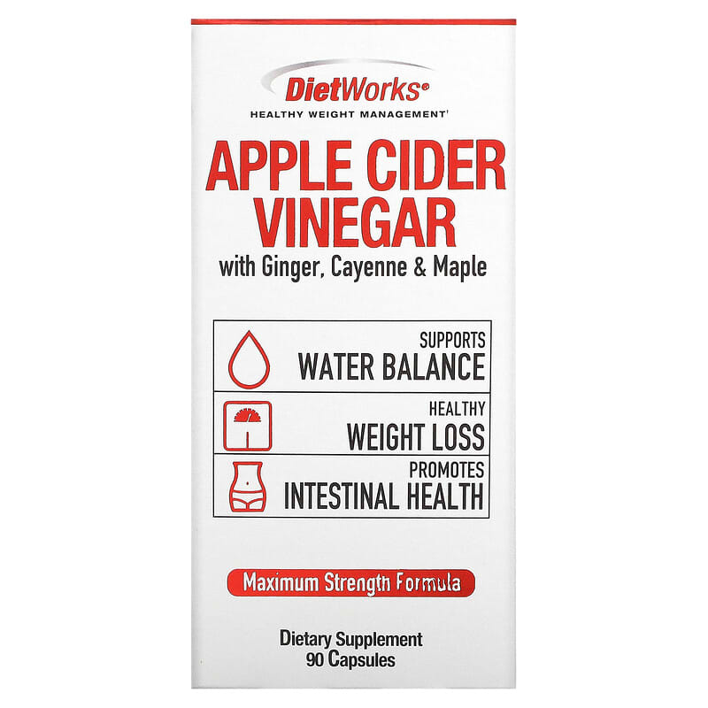 DietWorks Apple Cider Vinegar 90 Capsules 35046101770