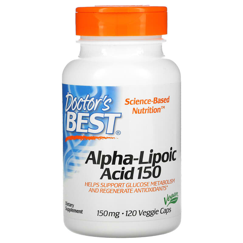 Doctor's Best Alpha-Lipoic Acid 150 mg 120 Veggie Caps 753950001046