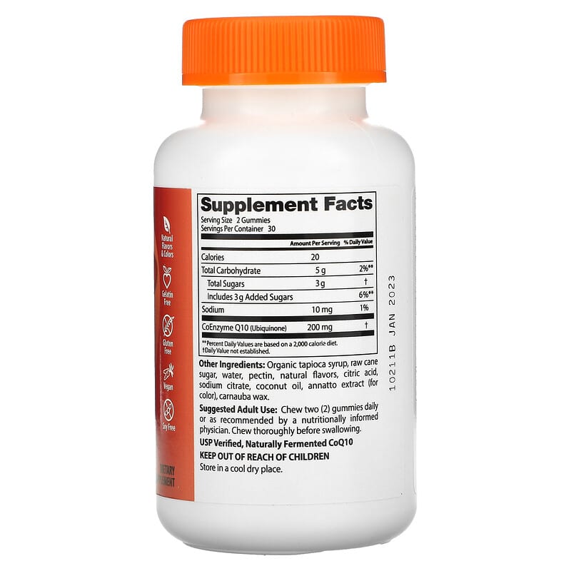Doctor's Best, CoQ10 Gummies, Mango Madness, 100 mg, 60 Gummies 753950005266