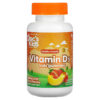 Doctor's Best Doc's Kids Vitamin D3 Gummies All Natural Fruit 25 mcg (1,000 IU) 60 Natural Fruit Pectin Gummies 753950005464